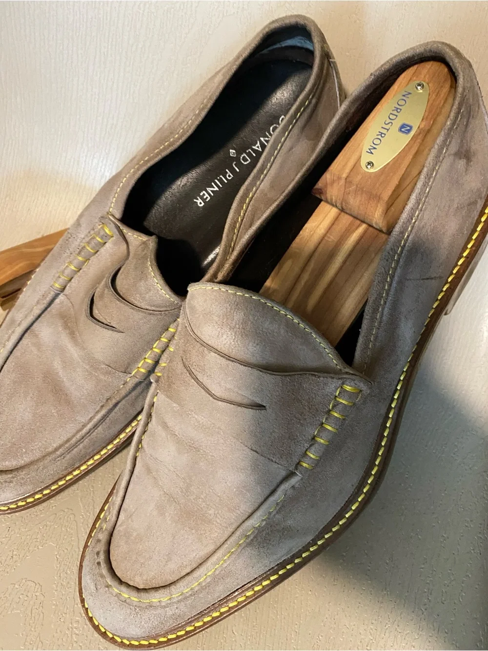 Donald J. Pliner Hanif Wx Gray suede Loafer Moc Toe men 11 m